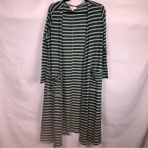 Lularoe Sarah Striped Open Duster